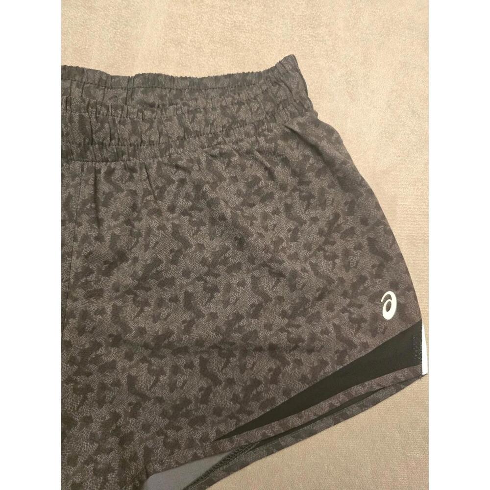 Asics Grey/Black Leopard Patterned Running Short … - image 2